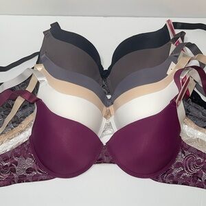 BUNDLE 6 PIECES PUSH UP UPLIGHT PADDED T- SHIRT 3 HOOKS COMFORT FIT BRA .